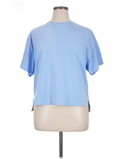 Pre-owned Athleta Short Sleeve T-shirt In Blue