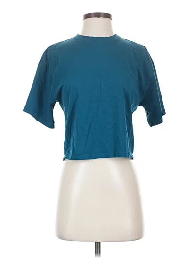 Pre-owned Athleta Short Sleeve T-shirt In Blue