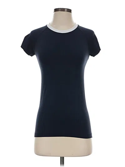 Pre-owned Athleta Short Sleeve T-shirt In Blue