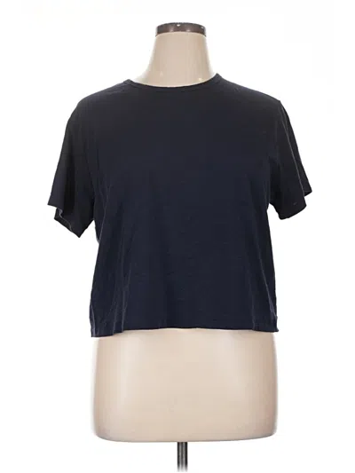 Pre-owned Athleta Short Sleeve T-shirt In Blue