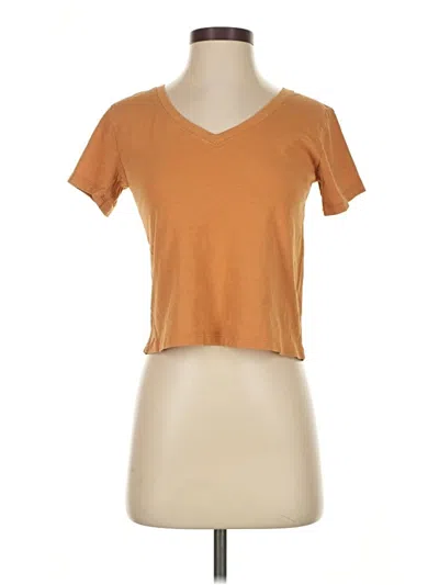 Pre-owned Athleta Short Sleeve T-shirt In Brown