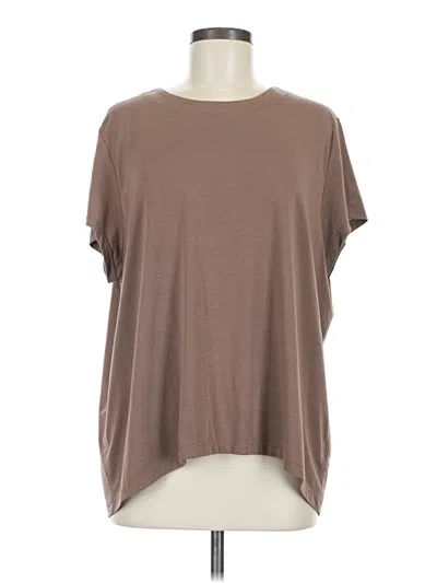 Pre-owned Athleta Short Sleeve T-shirt In Brown