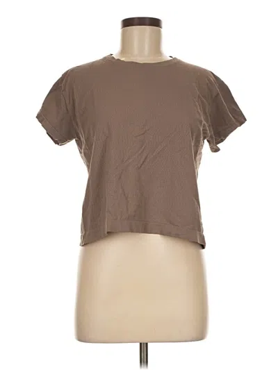 Pre-owned Athleta Short Sleeve T-shirt In Brown