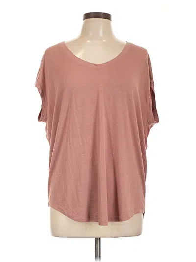 Pre-owned Athleta Short Sleeve T-shirt In Brown