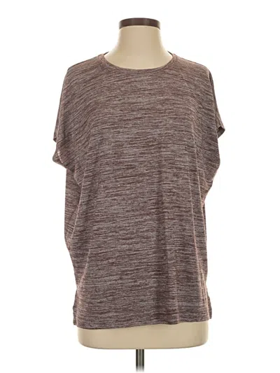 Pre-owned Athleta Short Sleeve T-shirt In Brown