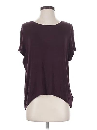 Pre-owned Athleta Short Sleeve T-shirt In Burgundy