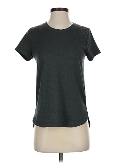 Pre-owned Athleta Short Sleeve T-shirt In Gray