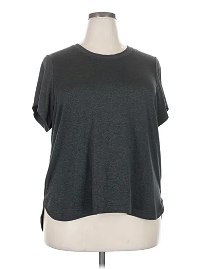 Pre-owned Athleta Short Sleeve T-shirt In Gray