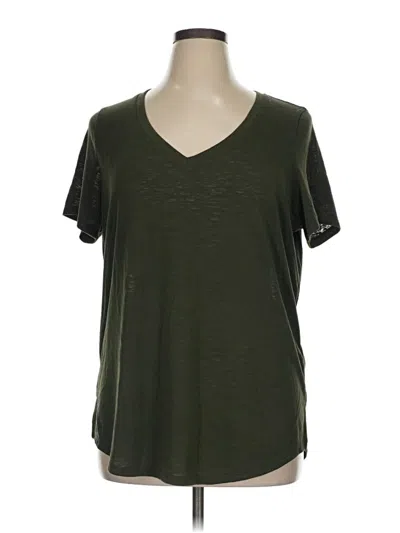 Pre-owned Athleta Short Sleeve T-shirt In Green
