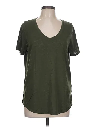 Pre-owned Athleta Short Sleeve T-shirt In Green