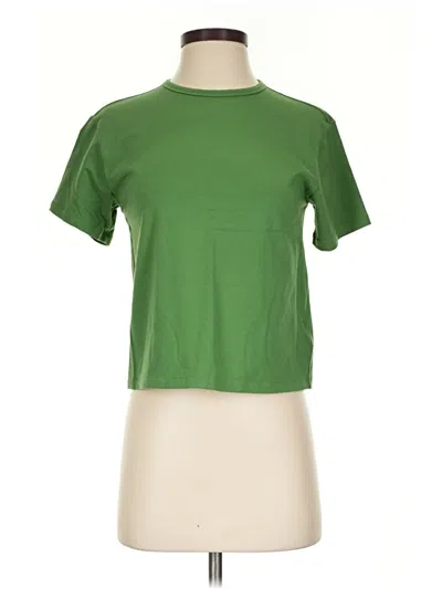 Pre-owned Athleta Short Sleeve T-shirt In Green
