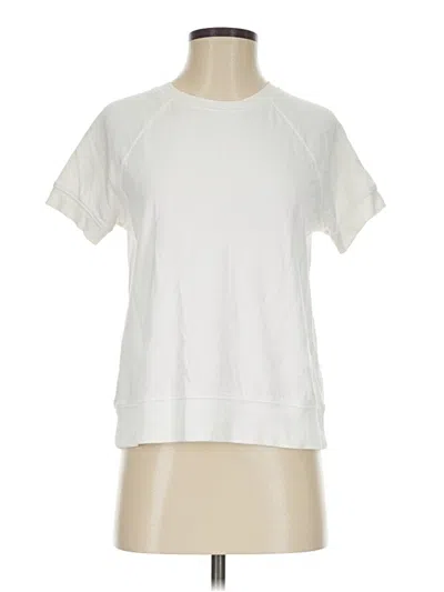 Pre-owned Athleta Short Sleeve T-shirt In Ivory