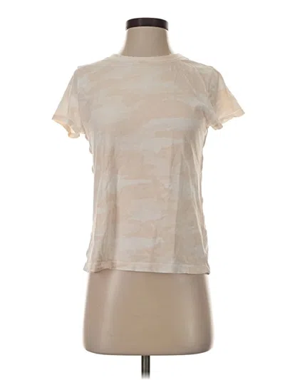 Pre-owned Athleta Short Sleeve T-shirt In Ivory