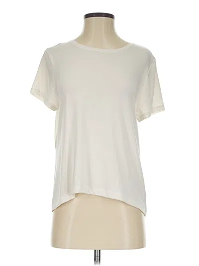 Pre-owned Athleta Short Sleeve T-shirt In Ivory
