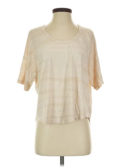 Pre-owned Athleta Short Sleeve T-shirt In Ivory