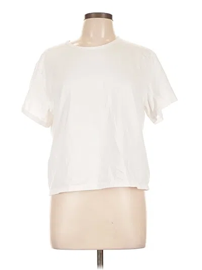 Pre-owned Athleta Short Sleeve T-shirt In Ivory