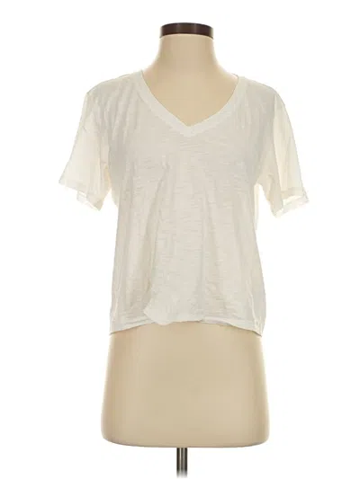 Pre-owned Athleta Short Sleeve T-shirt In Ivory