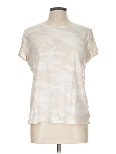 Pre-owned Athleta Short Sleeve T-shirt In Ivory