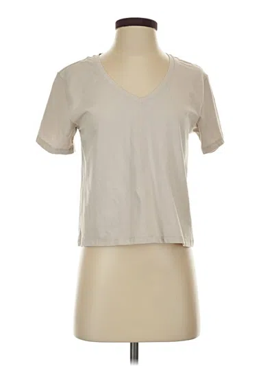 Pre-owned Athleta Short Sleeve T-shirt In Ivory