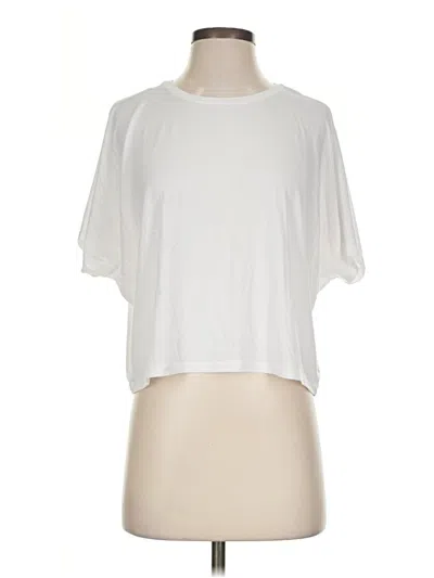 Pre-owned Athleta Short Sleeve T-shirt In Ivory