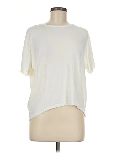 Pre-owned Athleta Short Sleeve T-shirt In Ivory