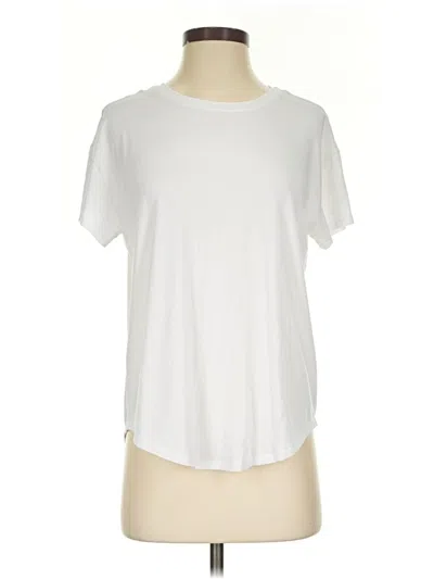 Pre-owned Athleta Short Sleeve T-shirt In Ivory