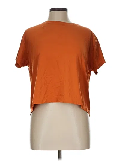 Pre-owned Athleta Short Sleeve T-shirt In Orange