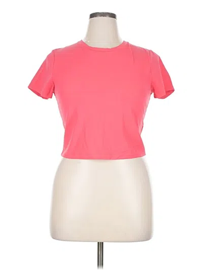 Pre-owned Athleta Short Sleeve T-shirt In Pink