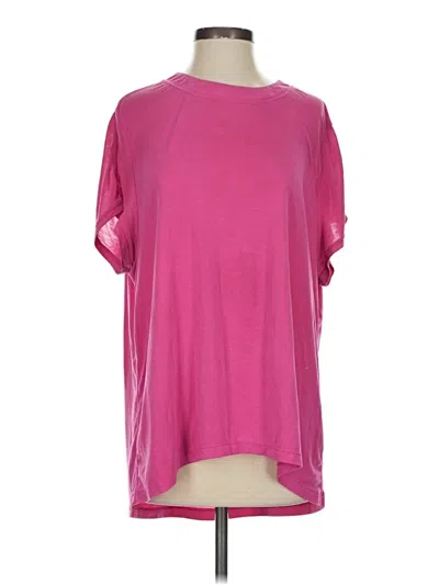 Pre-owned Athleta Short Sleeve T-shirt In Pink