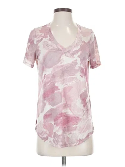 Pre-owned Athleta Short Sleeve T-shirt In Pink