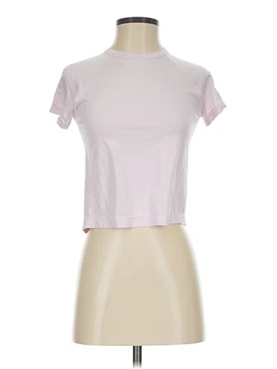 Pre-owned Athleta Short Sleeve T-shirt In Pink