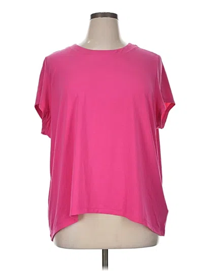 Pre-owned Athleta Short Sleeve T-shirt In Pink