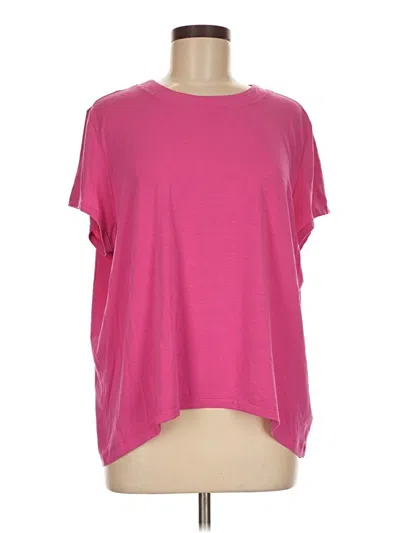 Pre-owned Athleta Short Sleeve T-shirt In Pink