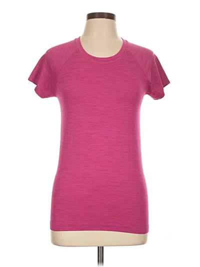 Pre-owned Athleta Short Sleeve T-shirt In Pink