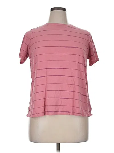 Pre-owned Athleta Short Sleeve T-shirt In Pink