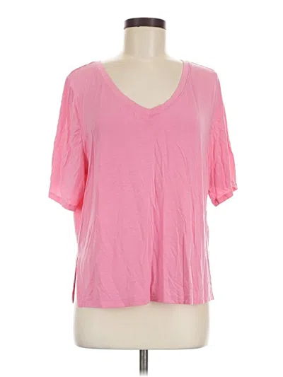 Pre-owned Athleta Short Sleeve T-shirt In Pink