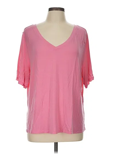Pre-owned Athleta Short Sleeve T-shirt In Pink