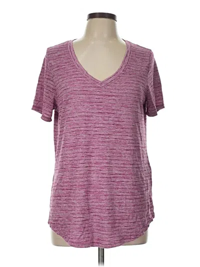 Pre-owned Athleta Short Sleeve T-shirt In Purple