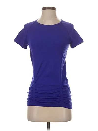 Pre-owned Athleta Short Sleeve T-shirt In Purple