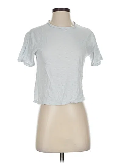 Pre-owned Athleta Short Sleeve T-shirt In Silver