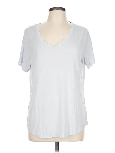 Pre-owned Athleta Short Sleeve T-shirt In Silver