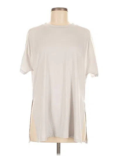 Pre-owned Athleta Short Sleeve T-shirt In Silver