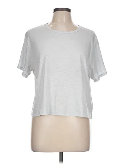 Pre-owned Athleta Short Sleeve T-shirt In Silver