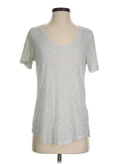 Pre-owned Athleta Short Sleeve T-shirt In Silver