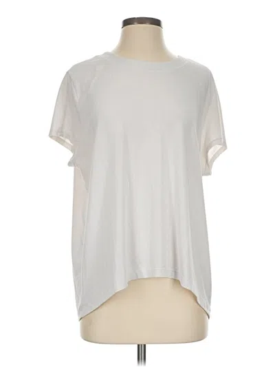 Pre-owned Athleta Short Sleeve T-shirt In Silver