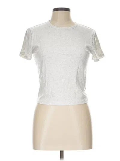 Pre-owned Athleta Short Sleeve T-shirt In Silver