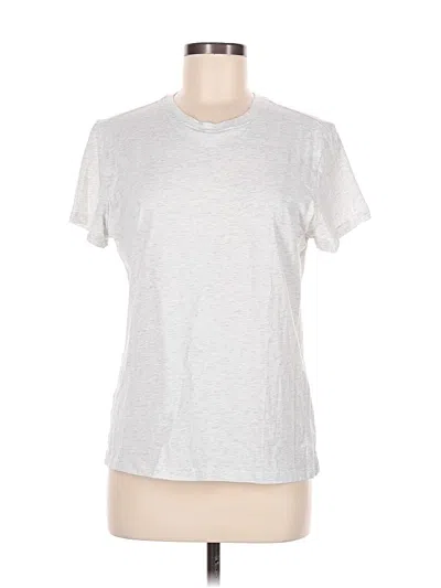 Pre-owned Athleta Short Sleeve T-shirt In Silver