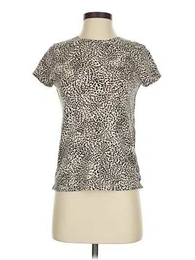 Pre-owned Athleta Short Sleeve T-shirt In Tan