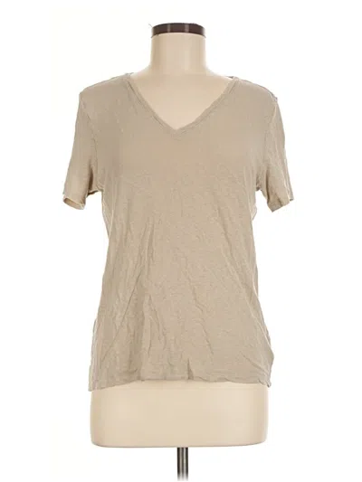 Pre-owned Athleta Short Sleeve T-shirt In Tan