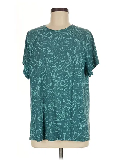 Pre-owned Athleta Short Sleeve T-shirt In Teal